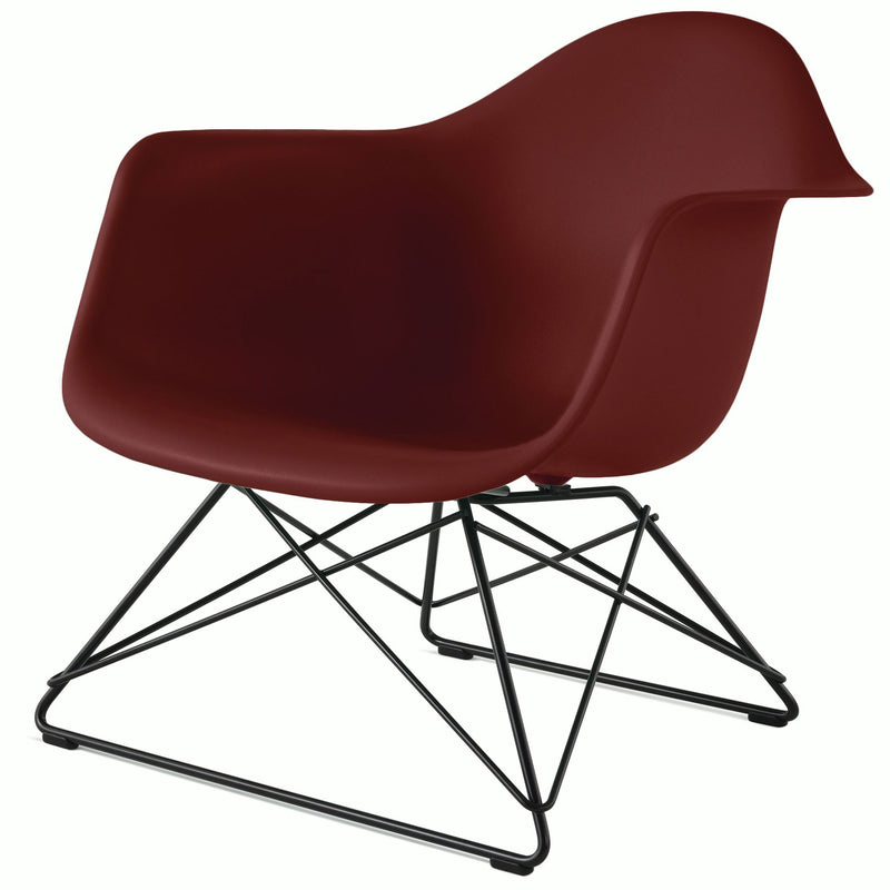 Eames Molded Plastic Armchair with Low Wire Base