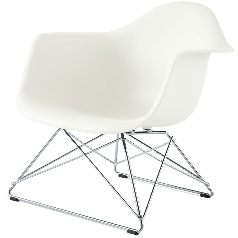 Eames Molded Plastic Armchair with Low Wire Base