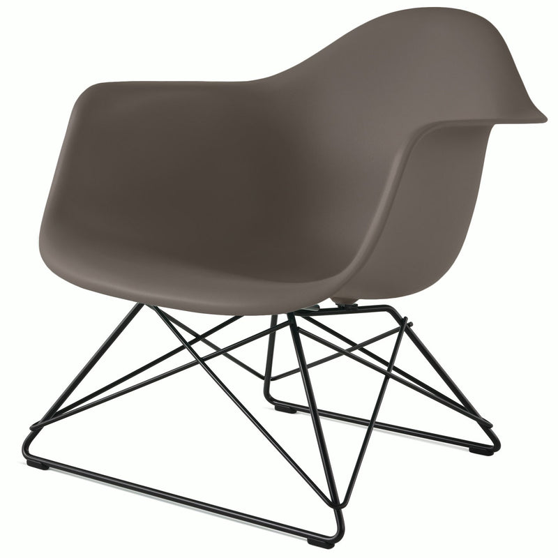 Eames Molded Plastic Armchair with Low Wire Base