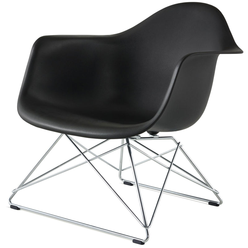 Eames Molded Plastic Armchair with Low Wire Base