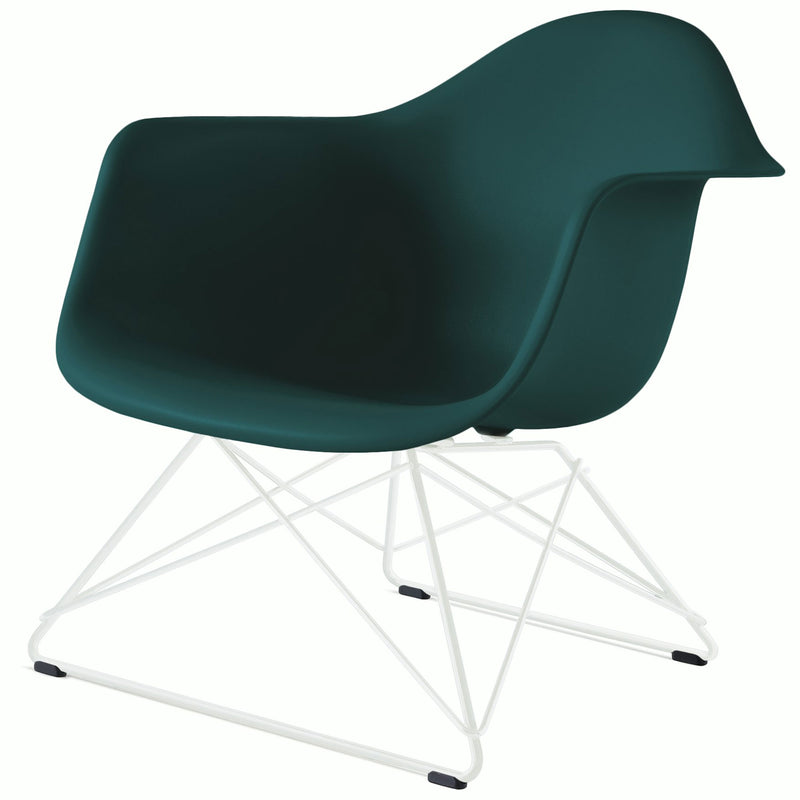 Eames Molded Plastic Armchair with Low Wire Base