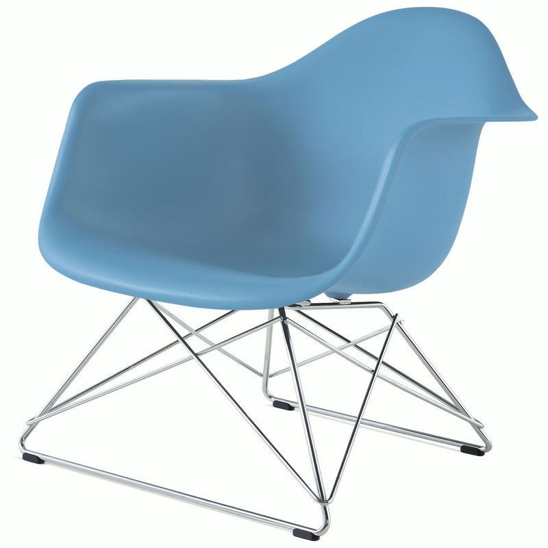 Eames Molded Plastic Armchair with Low Wire Base