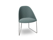 Cila Fully Upholstered Chair With Sled Base Chairs Arper 