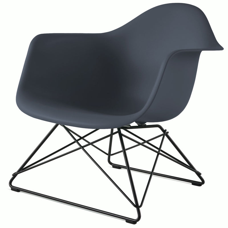 Eames Molded Plastic Armchair with Low Wire Base