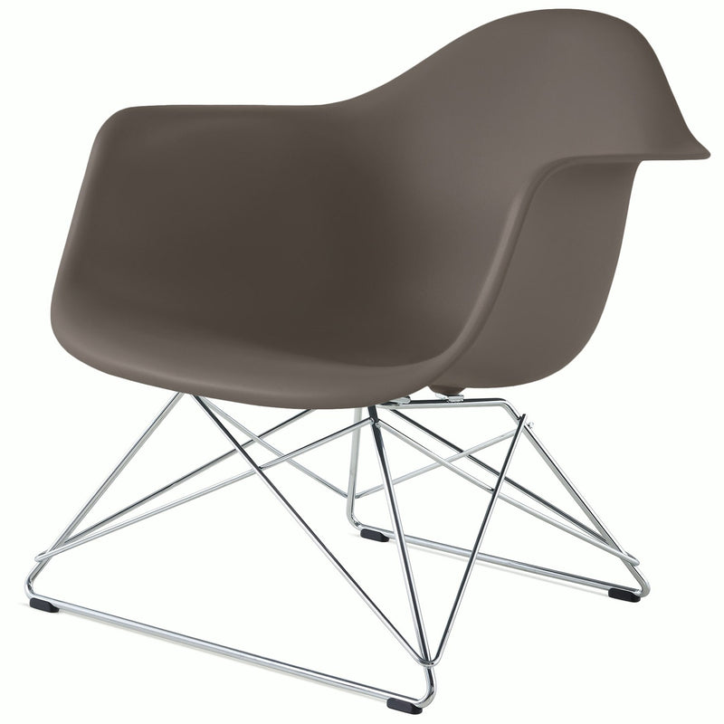 Eames Molded Plastic Armchair with Low Wire Base