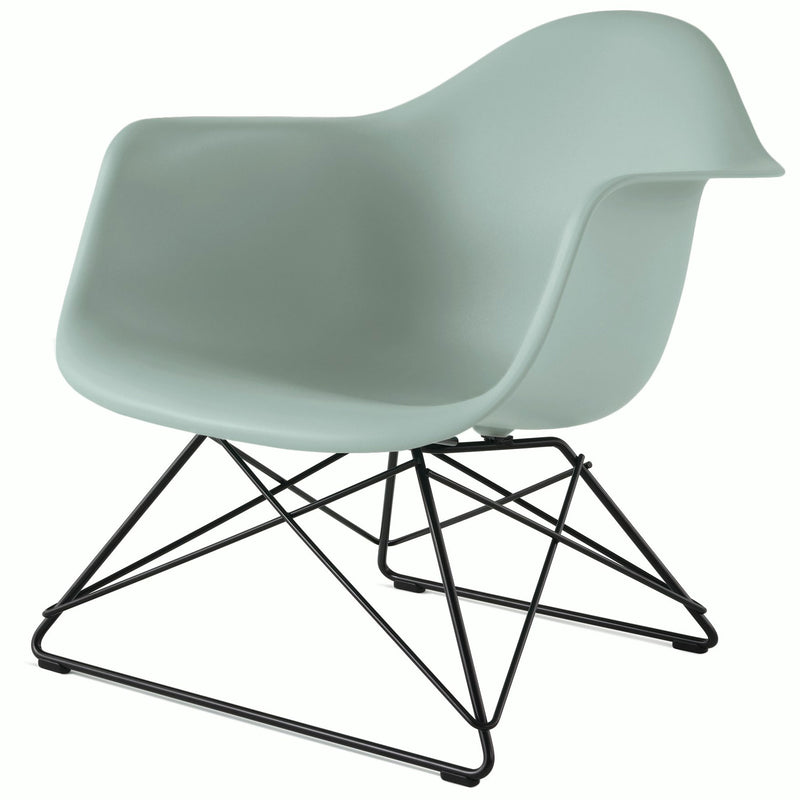 Eames Molded Plastic Armchair with Low Wire Base