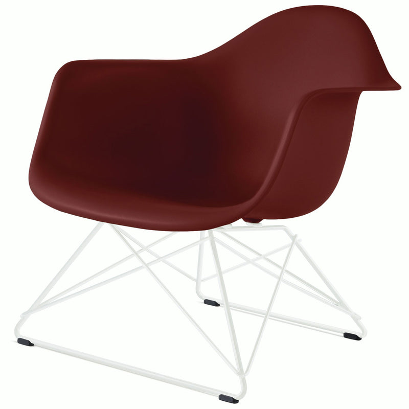 Eames Molded Plastic Armchair with Low Wire Base