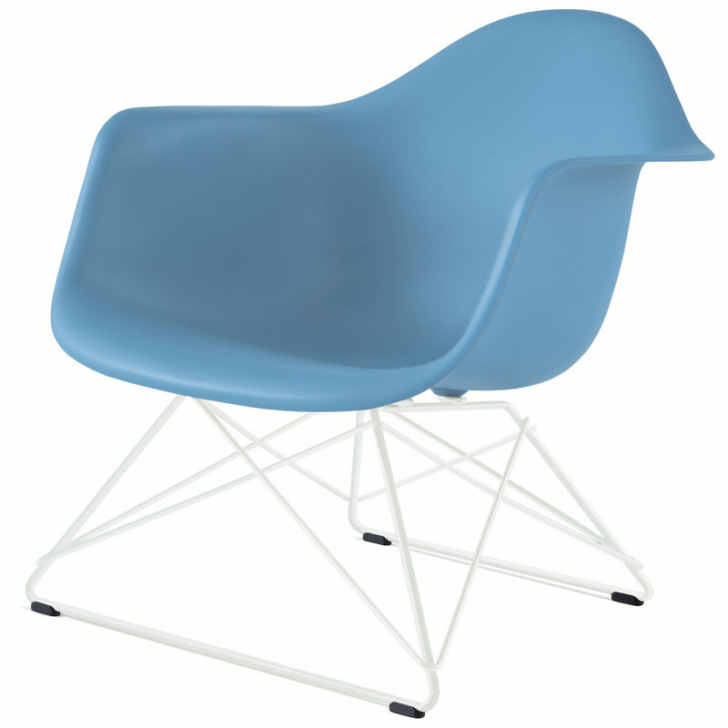 Eames Molded Plastic Armchair with Low Wire Base