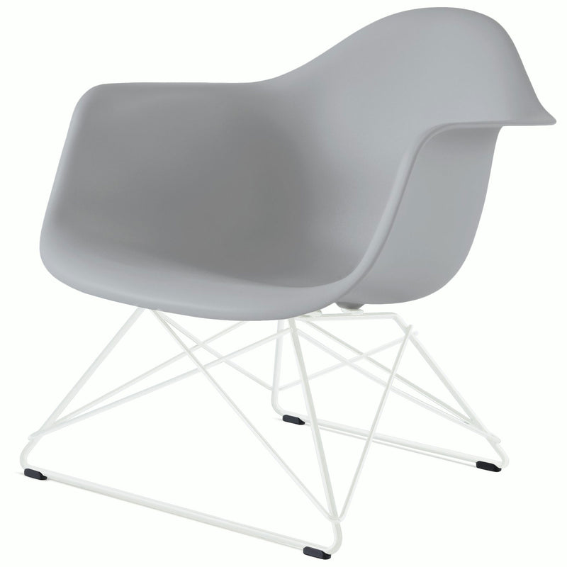 Eames Molded Plastic Armchair with Low Wire Base