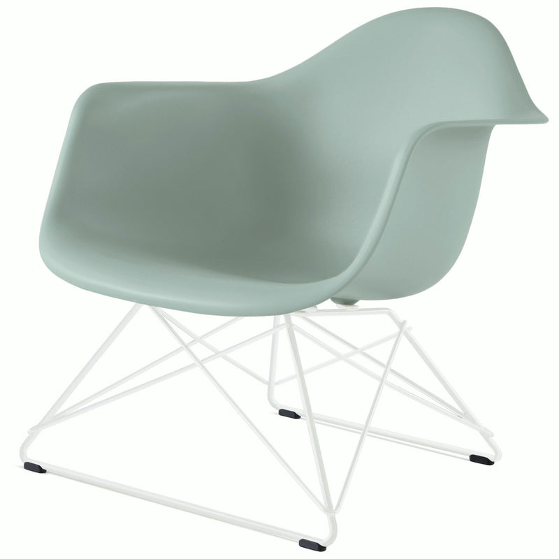 Eames Molded Plastic Armchair with Low Wire Base