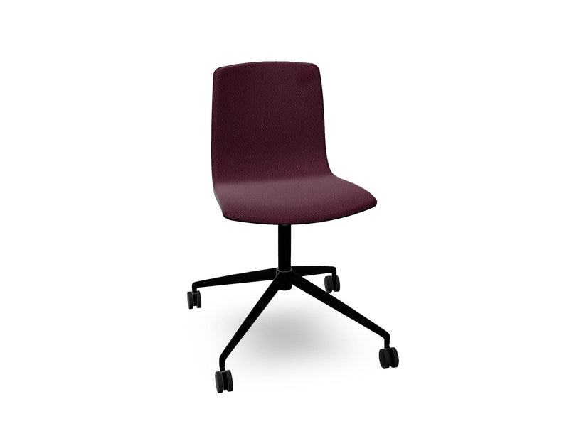 Aava 02 Fixed Trestle Base Wood Chair With Front Upholstery Chairs Arper 