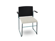 Stacy Sled Chair with Armrests Armchair Arper Petrol - V57 PS00002 