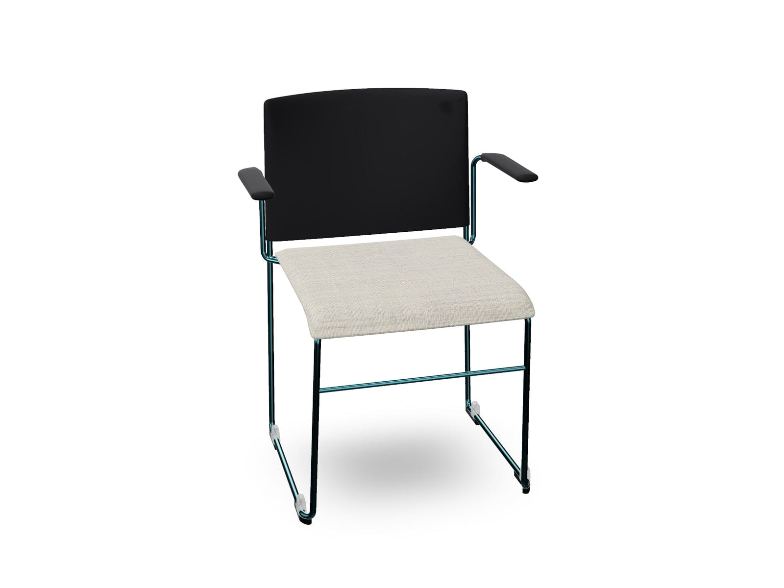 Stacy Sled Chair with Armrests Armchair Arper Petrol - V57 PS00002 