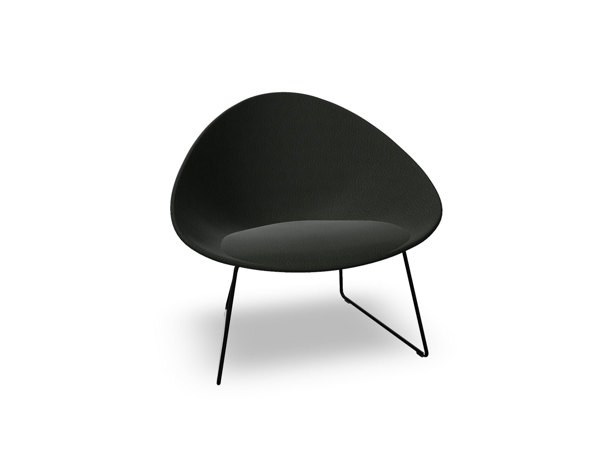 Adell Sled Base Lounge Chair With Fully Upholstered