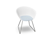 Duna 02 Sled Base Chair With Seat Cushion Chairs Arper 