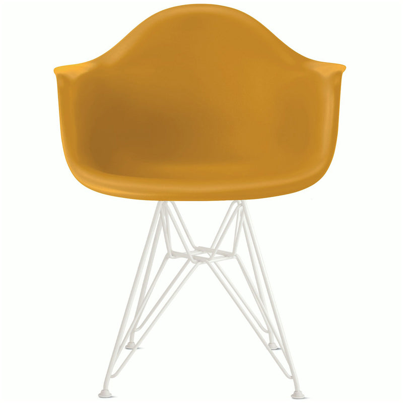 Eames Molded Plastic Armchair with Wire Base