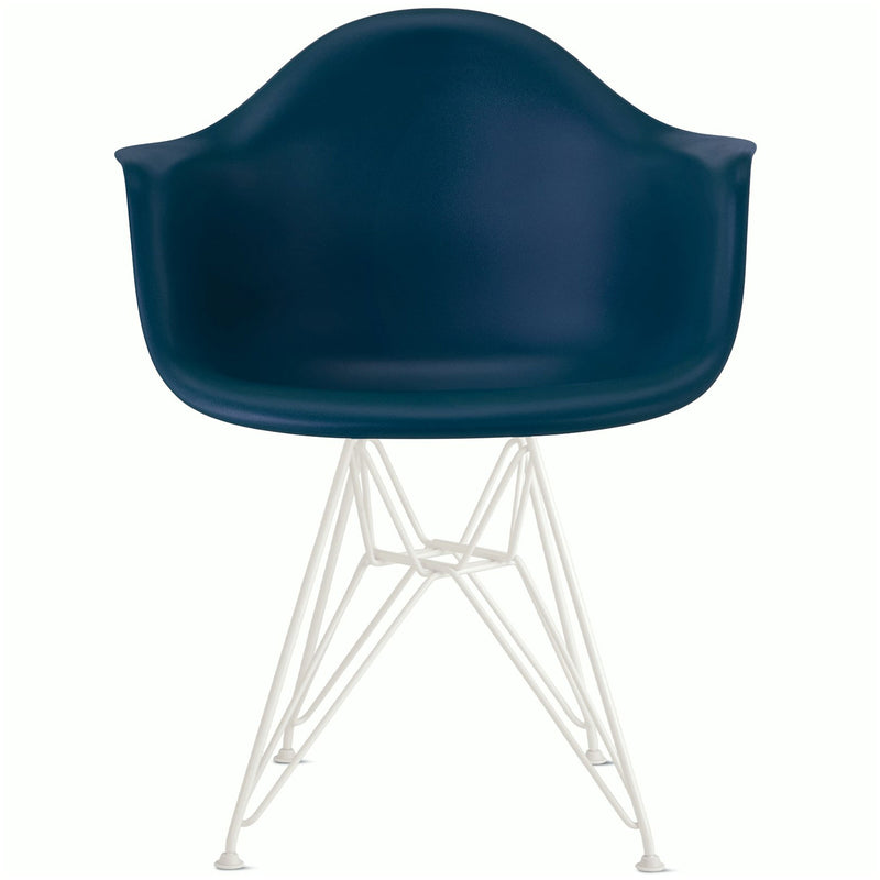 Eames Molded Plastic Armchair with Wire Base