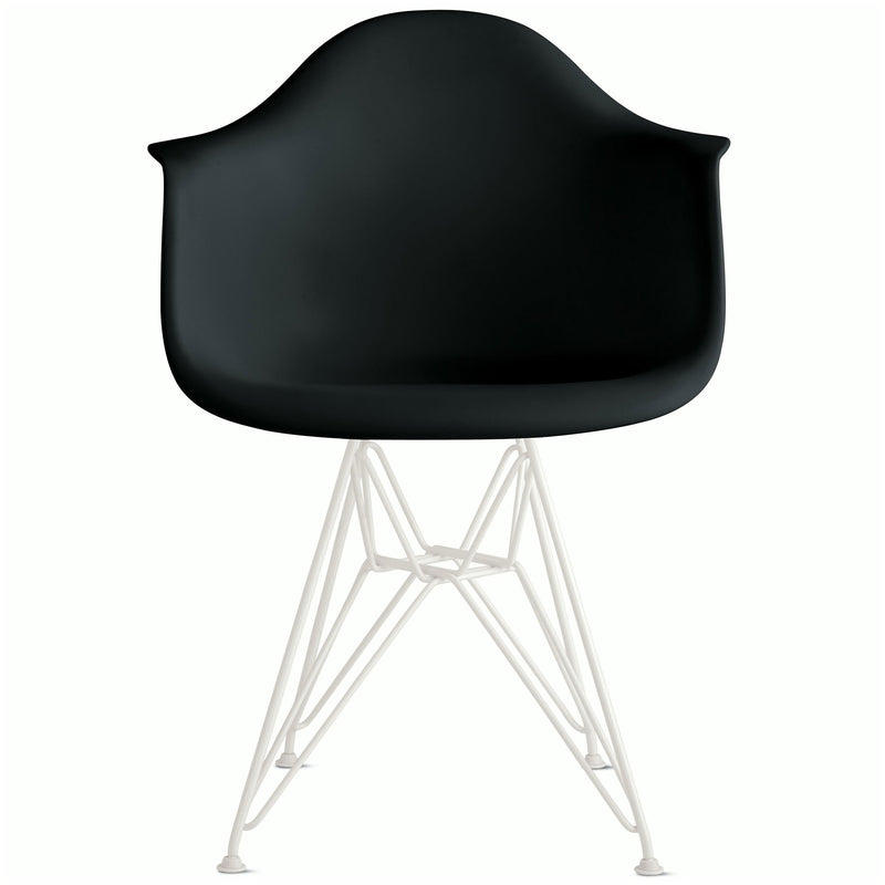 Eames Molded Plastic Armchair with Wire Base