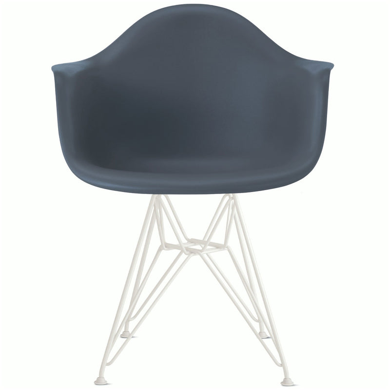 Eames Molded Plastic Armchair with Wire Base