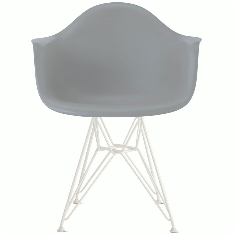 Eames Molded Plastic Armchair with Wire Base