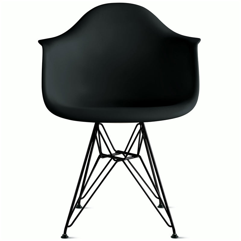 Eames Molded Plastic Armchair with Wire Base