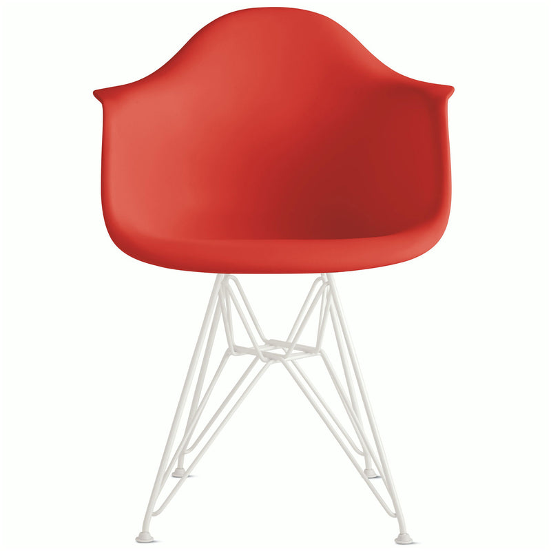 Eames Molded Plastic Armchair with Wire Base
