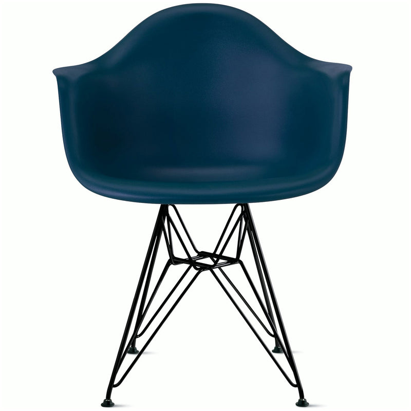 Eames Molded Plastic Armchair with Wire Base