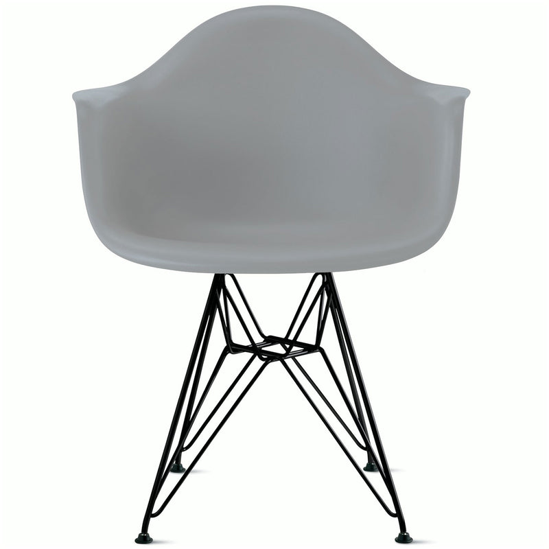 Eames Molded Plastic Armchair with Wire Base
