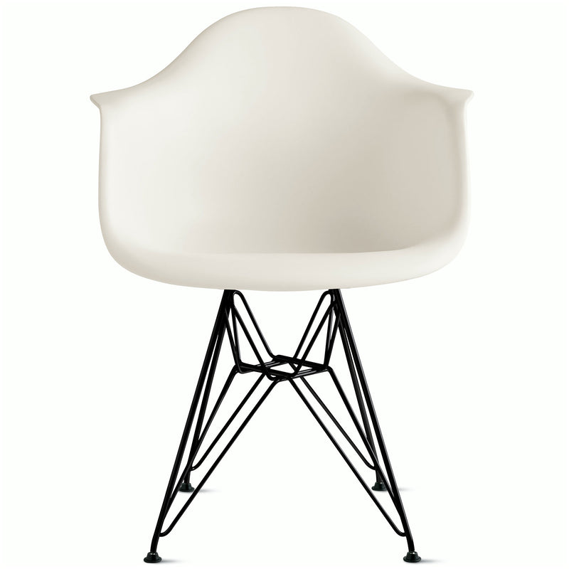 Eames Molded Plastic Armchair with Wire Base