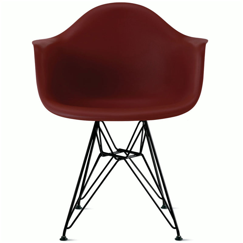Eames Molded Plastic Armchair with Wire Base