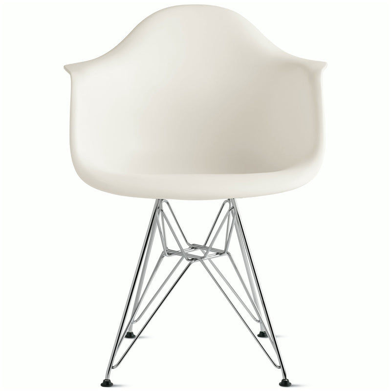 Eames Molded Plastic Armchair with Wire Base