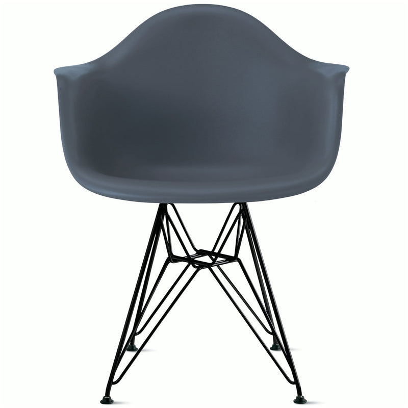 Eames Molded Plastic Armchair with Wire Base