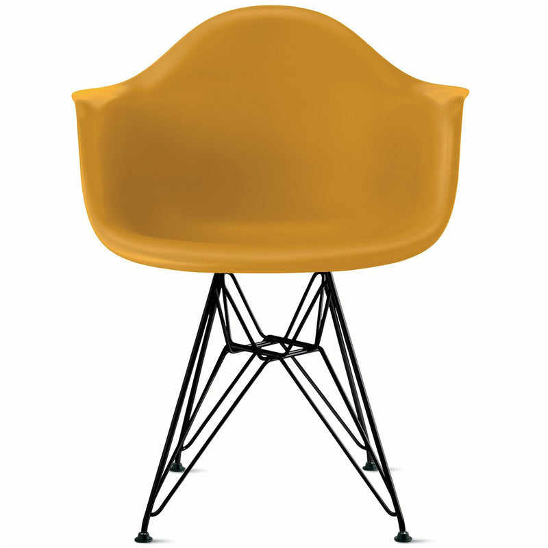 Eames Molded Plastic Armchair with Wire Base