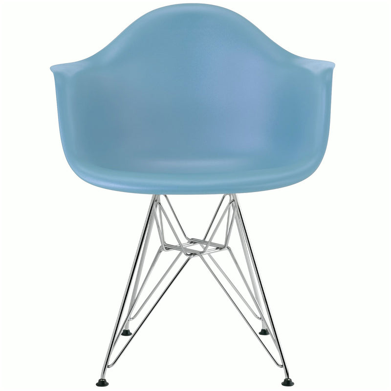 Eames Molded Plastic Armchair with Wire Base