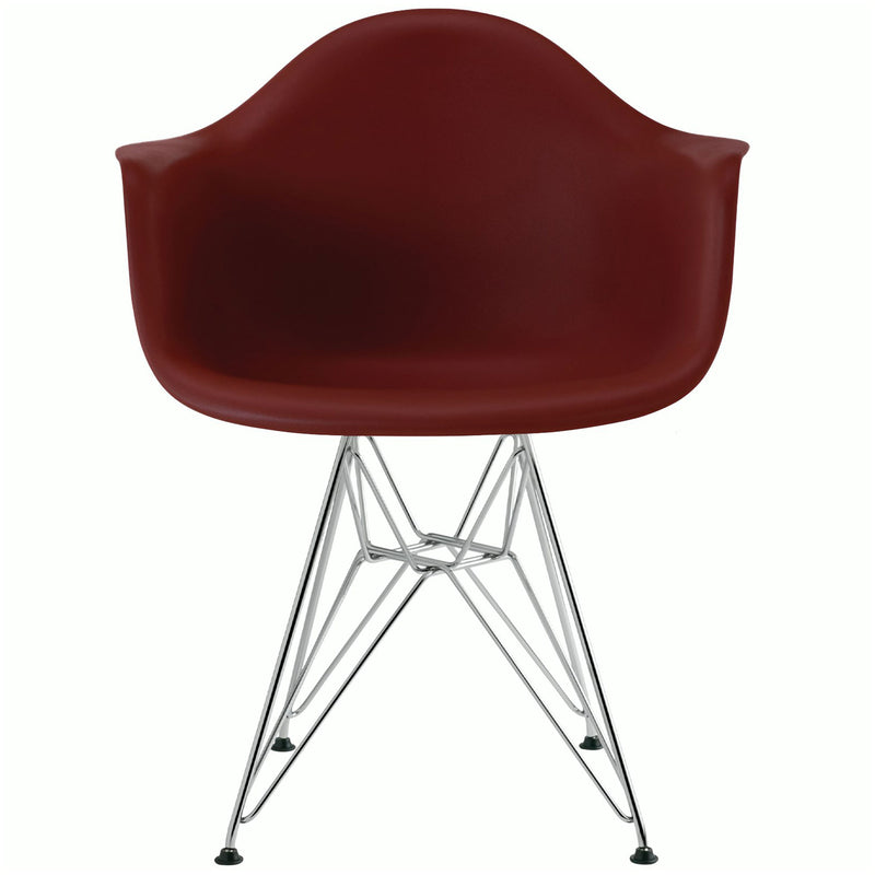 Eames Molded Plastic Armchair with Wire Base