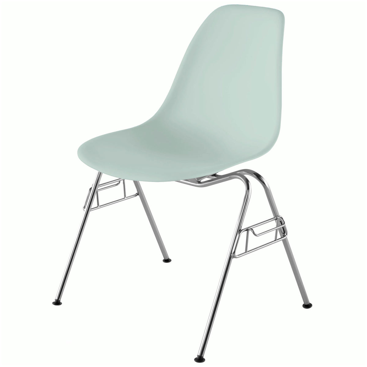 Eames Molded Plastic Side Chair, Stacking Base