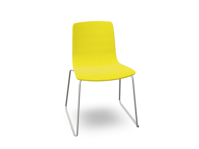 Aava 02 Sled Base Chair With Fully Upholstered Chairs Arper 