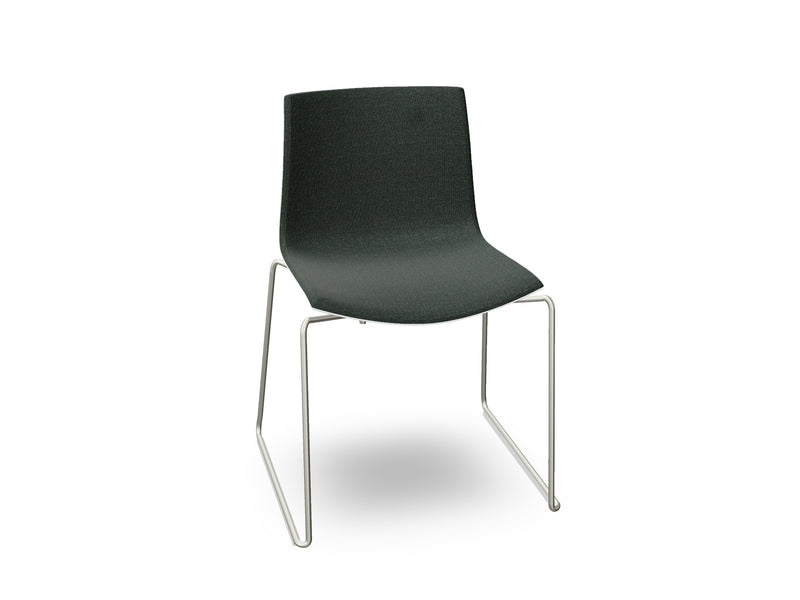 Catifa 46 Sled Base Polypropylene with Front-Face Upholstery