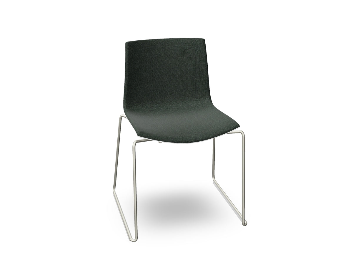 Catifa 46 Sled Base Polypropylene with Front-Face Upholstery