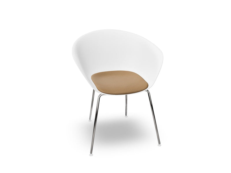 Duna 02 Four Leg Chair With Seat Cushion Chairs Arper 