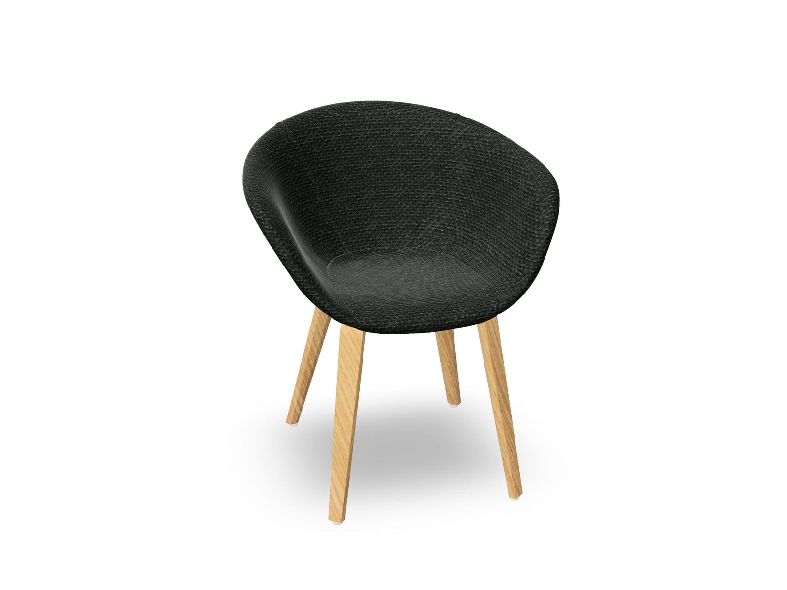 Duna 02 Wood Leg Chair With Full Upholstery Chairs Arper 
