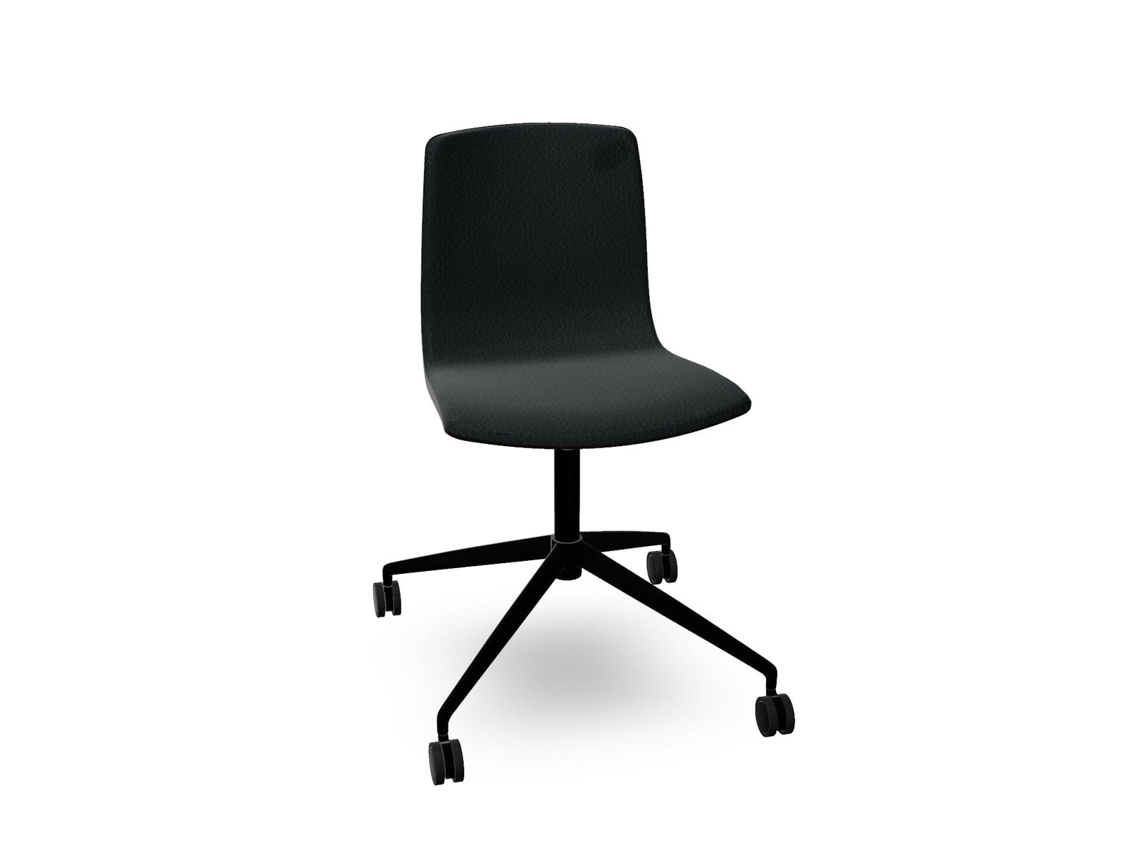 Aava 02 Fixed Trestle Base Wood Chair With Front Upholstery Chairs Arper 