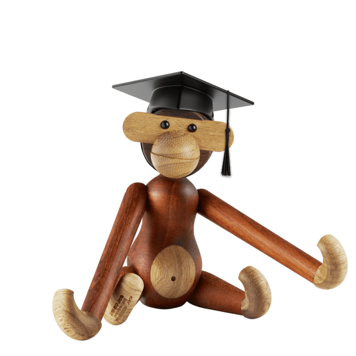 Kay Bojesen Graduation Cap, Black, view 2