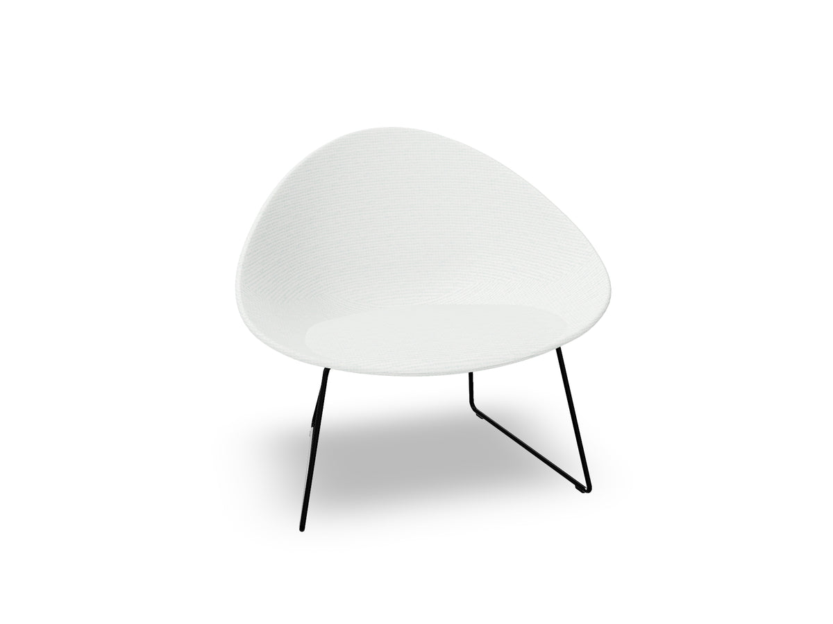 Adell Sled Base Lounge Chair With Fully Upholstered