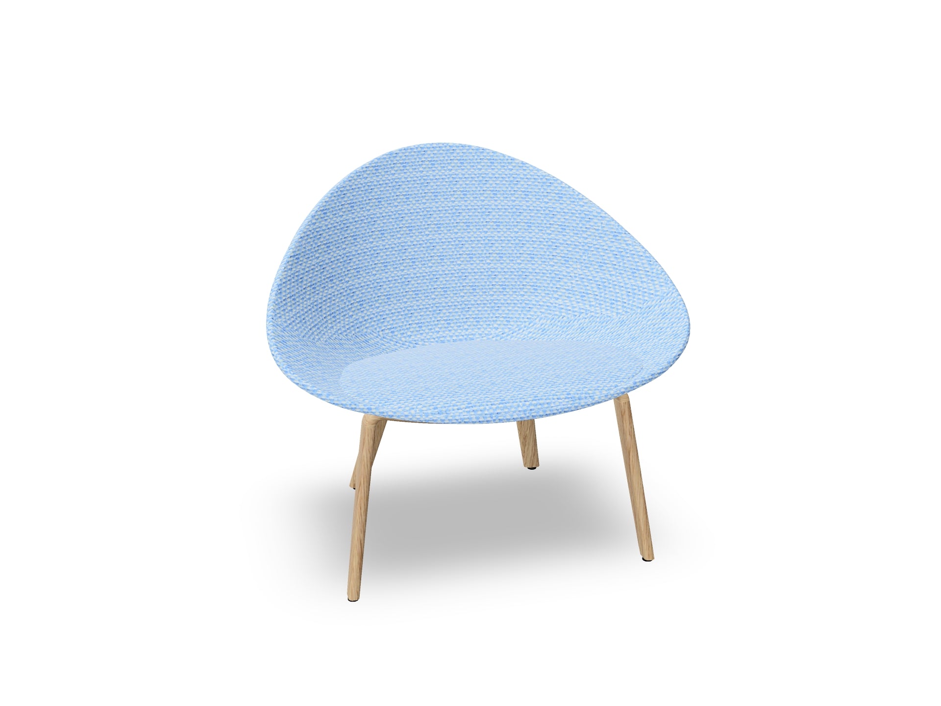 Adell 4 Leg Wood Lounge Chair With Fully Upholstered