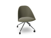 Cila Fully Upholtered Chair With Fixed Trestle Base Chairs Arper 