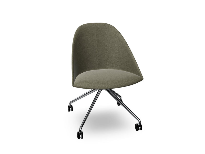 Cila Fully Upholtered Chair With Fixed Trestle Base Chairs Arper 