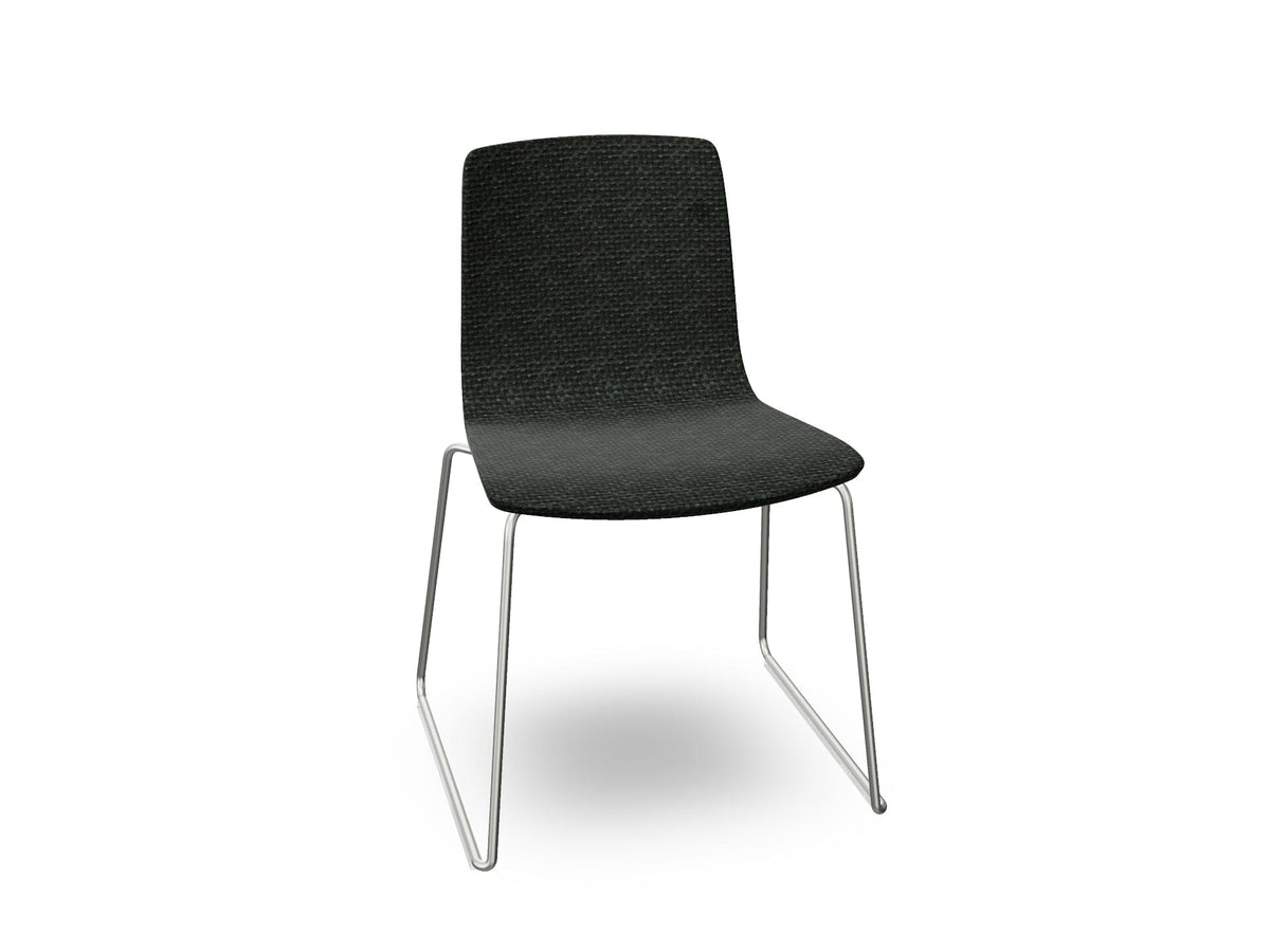 Aava 02 Sled Base Chair With Fully Upholstered Chairs Arper 