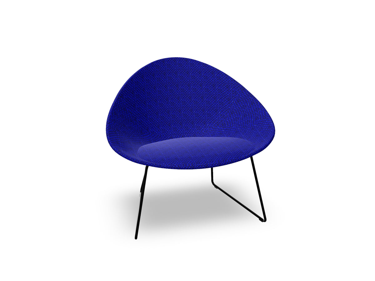 Adell Sled Base Lounge Chair With Fully Upholstered