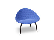 Adell 4 Leg Wood Lounge Chair With Fully Upholstered lounge chair Arper 